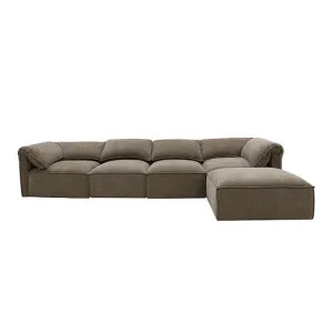 Kai Tribute Walnut Modular Sofa - 4 Seater and Ottoman by James Lane, a Sofas for sale on Style Sourcebook