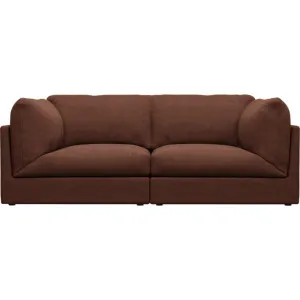 Finley Muse Rust Modular Sofa - 2 Seater by James Lane, a Sofas for sale on Style Sourcebook