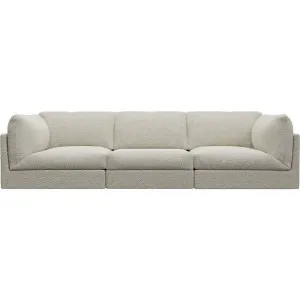 Finley Boucle Ivory Modular Sofa - 3 Seater by James Lane, a Sofas for sale on Style Sourcebook
