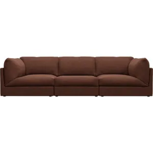 Finley Muse Rust Modular Sofa - 3 Seater by James Lane, a Sofas for sale on Style Sourcebook