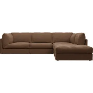 Finley Tribute Chestnut Modular Sofa - 5 Seater RAF Terminal by James Lane, a Sofas for sale on Style Sourcebook