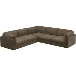 Finley Tribute Walnut Corner Sofa - 5 Seater by James Lane, a Sofas for sale on Style Sourcebook