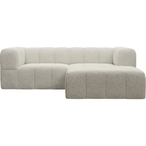 Lucello Boucle Ivory Modular Sofa with Ottoman - 3 Piece by James Lane, a Sofas for sale on Style Sourcebook