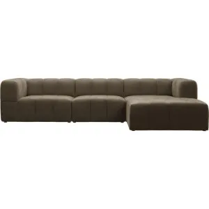 Lucello Tribute Walnut Modular Sofa with Ottoman - 4 Piece by James Lane, a Sofas for sale on Style Sourcebook