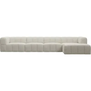 Lucello Boucle Ivory Modular Sofa with Ottoman - 5 Piece by James Lane, a Sofas for sale on Style Sourcebook