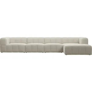 Lucello Muse Flax Modular Sofa with Ottoman - 5 Piece by James Lane, a Sofas for sale on Style Sourcebook