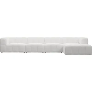 Lucello Noa Fog Modular Sofa with Ottoman - 5 Piece by James Lane, a Sofas for sale on Style Sourcebook