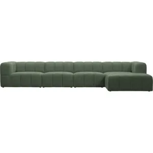 Lucello Tribute Dark Jade Modular Sofa with Ottoman - 5 Piece by James Lane, a Sofas for sale on Style Sourcebook