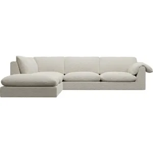 Ludlow Boucle Ivory Sofa - 5 Seater LAF Terminal by James Lane, a Sofas for sale on Style Sourcebook