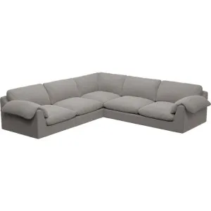 Ludlow Boucle Pumice Corner Sofa - 5 Seater by James Lane, a Sofas for sale on Style Sourcebook
