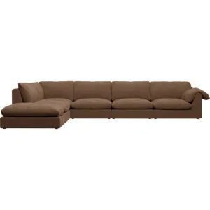 Ludlow Tribute Chestnut Sofa - 6 Seater LAF Terminal by James Lane, a Sofas for sale on Style Sourcebook