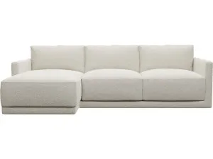 Haven Apt Boucle Ivory Chaise Sofa by James Lane, a Sofas for sale on Style Sourcebook