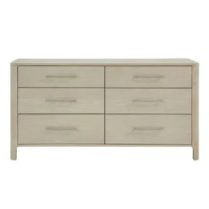 Vander Weathered White Dresser - 6 Drawer by James Lane, a Dressers & Chests of Drawers for sale on Style Sourcebook