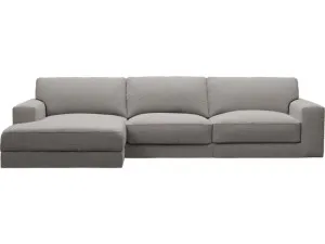 Monica Boucle Pumice Chaise Sofa - 3 Seater by James Lane, a Sofas for sale on Style Sourcebook