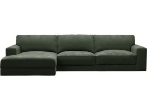 Monica Muse Forest Chaise Sofa - 3 Seater by James Lane, a Sofas for sale on Style Sourcebook