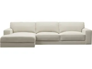Monica Muse Flax Chaise Sofa - 3 Seater by James Lane, a Sofas for sale on Style Sourcebook