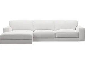 Monica Muse Frost Chaise Sofa - 3 Seater by James Lane, a Sofas for sale on Style Sourcebook