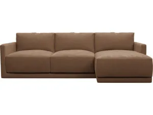 Haven Tribute Chestnut Chaise Sofa - 3 Seater by James Lane, a Sofas for sale on Style Sourcebook