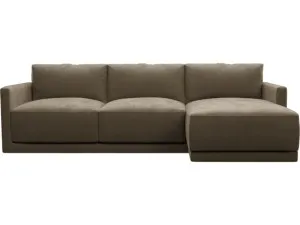 Haven Tribute Walnut Chaise Sofa - 3 Seater by James Lane, a Sofas for sale on Style Sourcebook