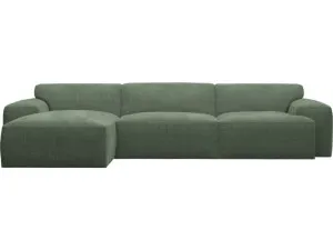 Copenhagen Tribute Dark Jade Chaise Sofa - 3 Seater by James Lane, a Sofas for sale on Style Sourcebook