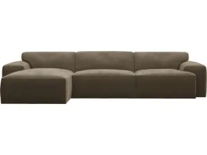 Copenhagen Tribute Walnut Chaise Sofa - 3 Seater by James Lane, a Sofas for sale on Style Sourcebook