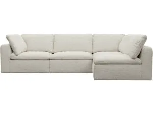 Cloud Deep Boucle Ivory Modular Sofa - 4 Piece by James Lane, a Sofas for sale on Style Sourcebook