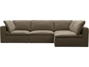 Cloud Deep Tribute Walnut Modular Sofa - 4 Piece by James Lane, a Sofas for sale on Style Sourcebook
