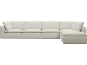 Cloud Deep Boucle Ivory Modular Sofa - 6 Piece by James Lane, a Sofas for sale on Style Sourcebook
