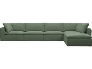 Cloud Deep Tribute Dark Jade Modular Sofa - 6 Piece by James Lane, a Sofas for sale on Style Sourcebook