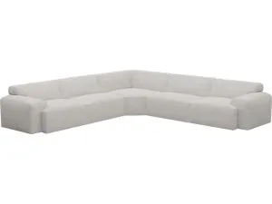 Copenhagen Avon Mineral Sofa - 5 Seater Wedge Corner Sofa by James Lane, a Sofas for sale on Style Sourcebook