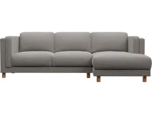 Hayes Boucle Pumice Chaise Sofa - 3 Seater by James Lane, a Sofas for sale on Style Sourcebook