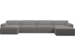 Copenhagen California Slate Chaise Sofa - 5 Seater U Shaped Modular by James Lane, a Sofas for sale on Style Sourcebook