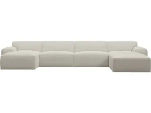 Copenhagen Toorak Pearl Chaise Sofa - 5 Seater U Shaped Modular by James Lane, a Sofas for sale on Style Sourcebook