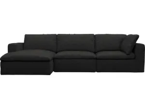 Cloud Deep California Charcoal Modular Sofa - 3 Seater Chaise by James Lane, a Sofas for sale on Style Sourcebook