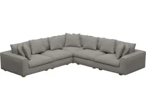 Tully Isla Soft Grey Modular Sofa - 5 Piece by James Lane, a Sofas for sale on Style Sourcebook