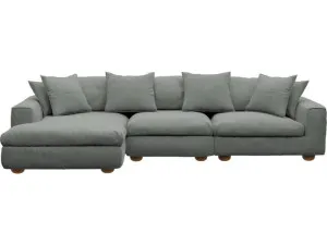 Tully Tribute Storm Chaise Sofa - 3 Seater by James Lane, a Sofas for sale on Style Sourcebook