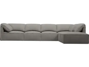 Kai Isla Soft Grey Modular Sofa - 5 Seater and Ottoman by James Lane, a Sofas for sale on Style Sourcebook
