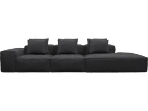 Riley Plaza Flint Grey Modular Sofa - 1x Arm, 2x Armless, 1x Right Terminal by James Lane, a Sofas for sale on Style Sourcebook
