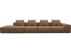Riley Tribute Chestnut Modular Sofa - 1x Arm, 3x Armless, 1x Left Terminal by James Lane, a Sofas for sale on Style Sourcebook