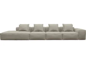 Riley Plaza Natural Modular Sofa - 1x Arm, 3x Armless, 1x Left Terminal by James Lane, a Sofas for sale on Style Sourcebook