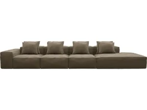 Riley Tribute Walnut Modular Sofa - 1x Arm, 3x Armless, 1x Right Terminal by James Lane, a Sofas for sale on Style Sourcebook