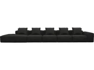 Riley California Charcoal Modular Sofa - 1x Arm, 4x Armless, 1x Left Terminal by James Lane, a Sofas for sale on Style Sourcebook