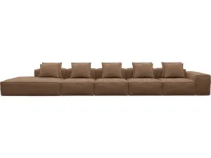 Riley Tribute Chestnut Modular Sofa - 1x Arm, 4x Armless, 1x Left Terminal by James Lane, a Sofas for sale on Style Sourcebook