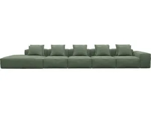 Riley Tribute Dark Jade Modular Sofa - 1x Arm, 4x Armless, 1x Left Terminal by James Lane, a Sofas for sale on Style Sourcebook