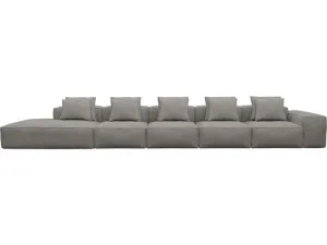 Riley Isla Soft Grey Modular Sofa - 1x Arm, 4x Armless, 1x Left Terminal by James Lane, a Sofas for sale on Style Sourcebook