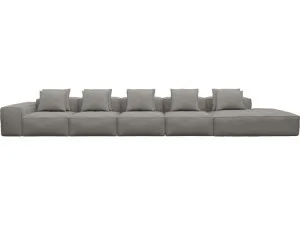 Riley Isla Soft Grey Modular Sofa - 1x Arm, 4x Armless, 1x Right Terminal by James Lane, a Sofas for sale on Style Sourcebook