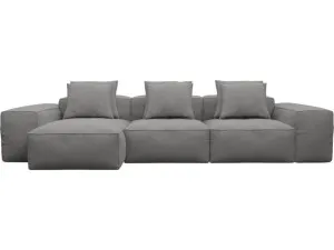 Riley California Slate Modular Sofa - 3 Seater Chaise by James Lane, a Sofas for sale on Style Sourcebook