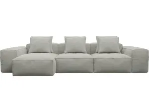 Riley Toorak Pebble Modular Sofa - 3 Seater Chaise by James Lane, a Sofas for sale on Style Sourcebook
