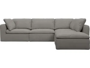 Cloud Deep Isla Soft Grey Modular Sofa - 5 Piece by James Lane, a Sofas for sale on Style Sourcebook