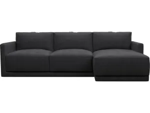Haven Plaza Flint Grey Chaise Sofa - 3 Seater  by James Lane, a Sofas for sale on Style Sourcebook
